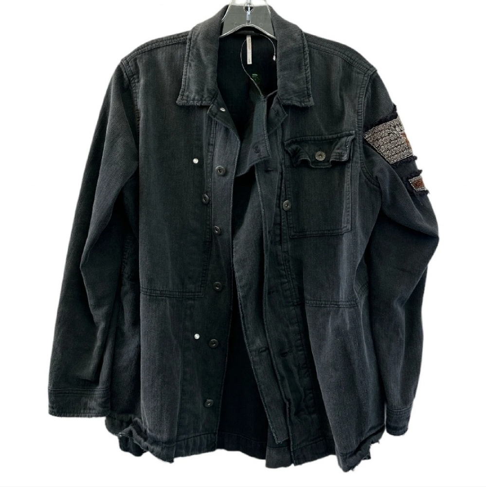 FREE PEOPLE Embellished Military Jacket - Picture 10 of 16